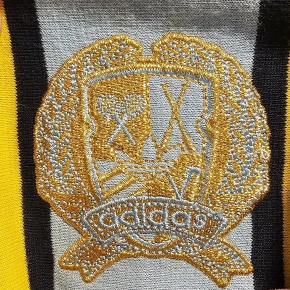 Adidas Originals Mens M 2005 Striped Wool Blend Blazer Jacket Blue Yellow 739195 - Picture 6 of 12